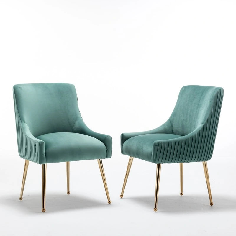 Green / Grey / Black / Navy / Beige / Orange Upholstered Accent Dining Chair, Set of 4