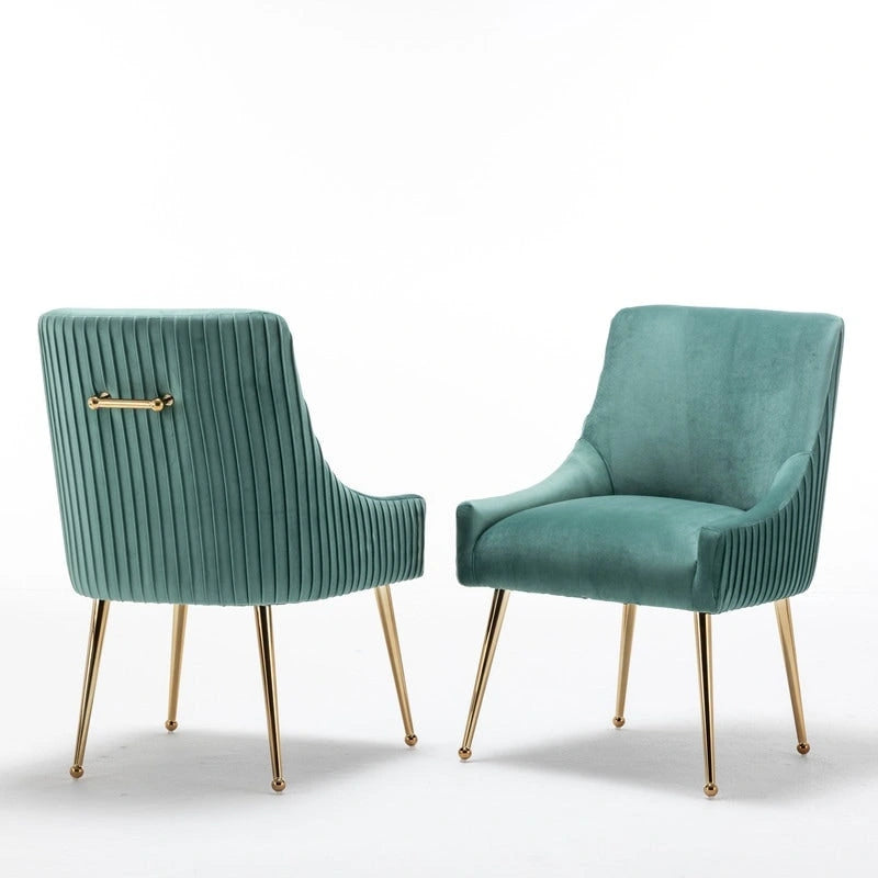 Green / Grey / Black / Navy / Beige / Orange Upholstered Accent Dining Chair, Set of 4