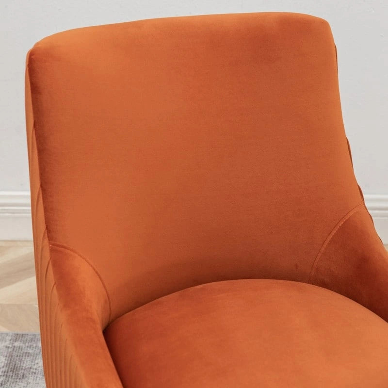 Green / Grey / Black / Navy / Beige / Orange Upholstered Accent Dining Chair, Set of 4