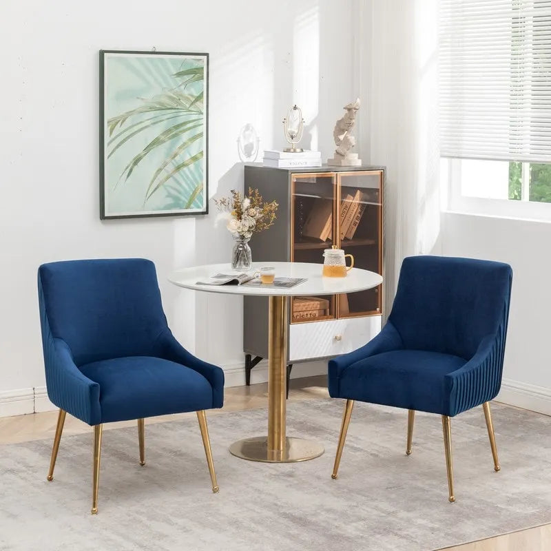 Green / Grey / Black / Navy / Beige / Orange Upholstered Accent Dining Chair, Set of 4