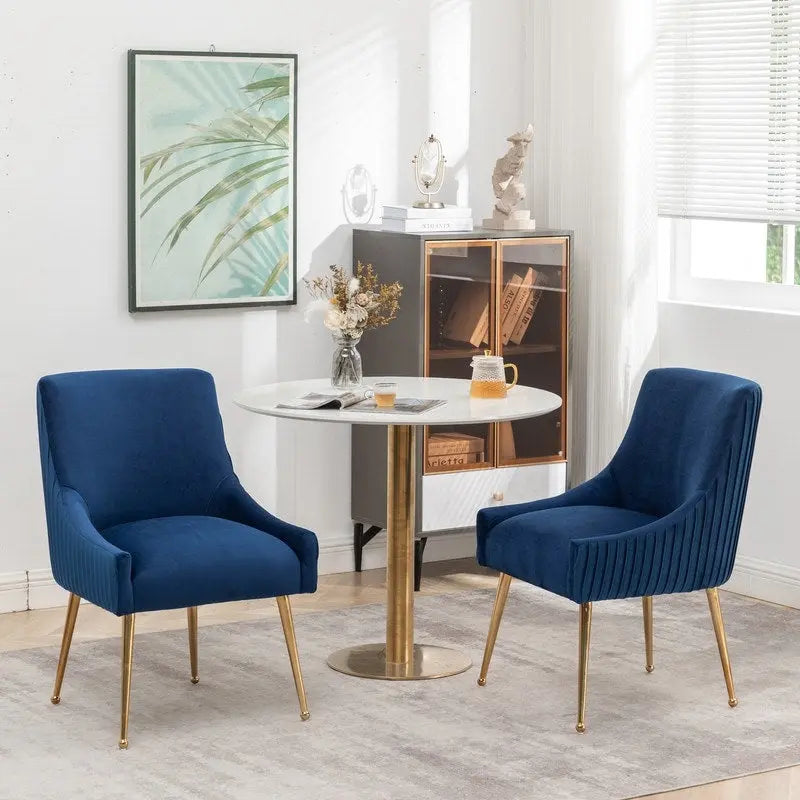 Green / Grey / Black / Navy / Beige / Orange Upholstered Accent Dining Chair, Set of 4