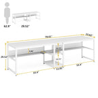 Industrial Double Desk with Bookshelf, 2-Person, Brown+Black / Black / White / Grey
