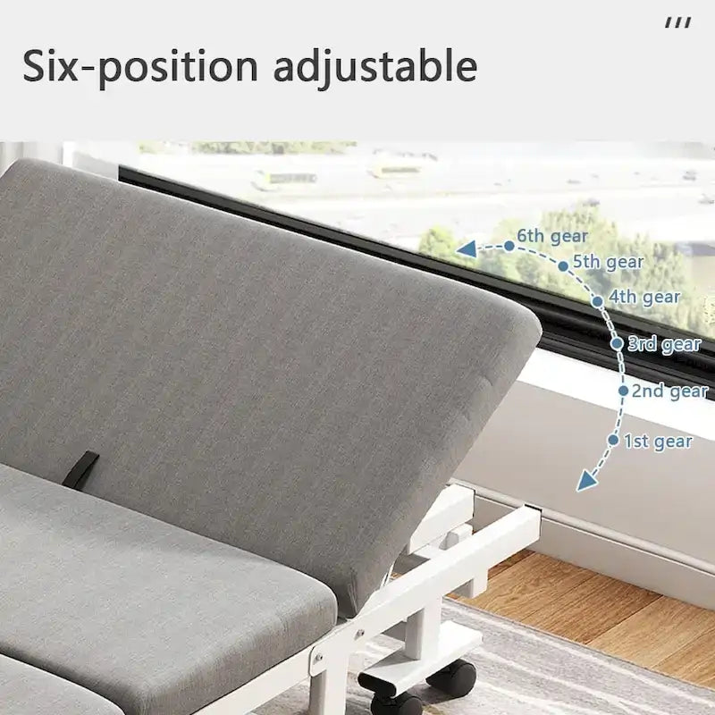Gray Memory Foam Rollaway Folding Bed – Single, Fits 1 Person