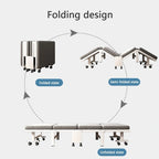 Gray Memory Foam Rollaway Folding Bed – Single, Fits 1 Person