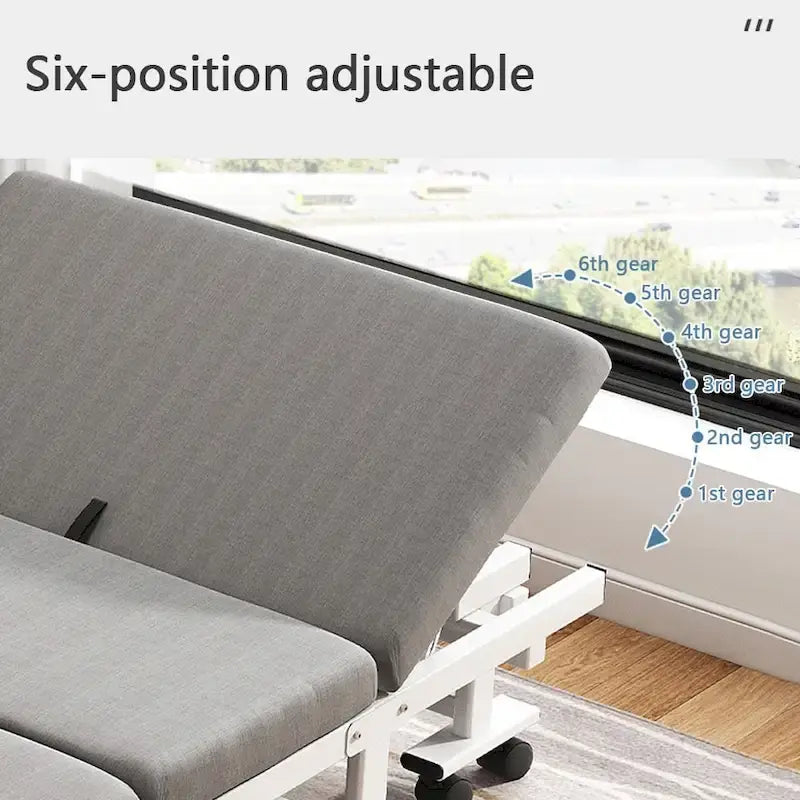 Gray Memory Foam Rollaway Folding Bed – Single, Fits 1 Person