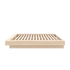 Natural Blonde Oak / Brown Oak Platform Bed Frame – 1 Person