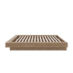 Natural Blonde Oak / Brown Oak Platform Bed Frame – 1 Person
