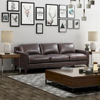 Full-Grain Italian Leather Sofa – Madagascar Cocoa / Cognac Tan / Chocolate Brown / Nightfall Blue, 3-Seater