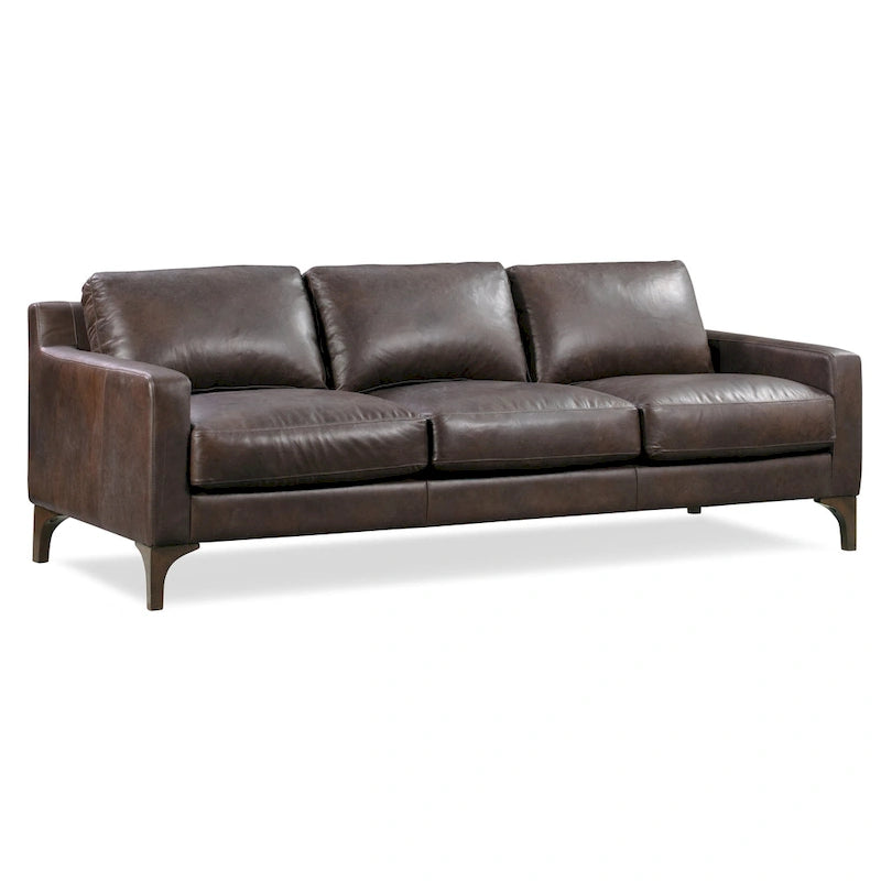 Full-Grain Italian Leather Sofa – Madagascar Cocoa / Cognac Tan / Chocolate Brown / Nightfall Blue, 3-Seater
