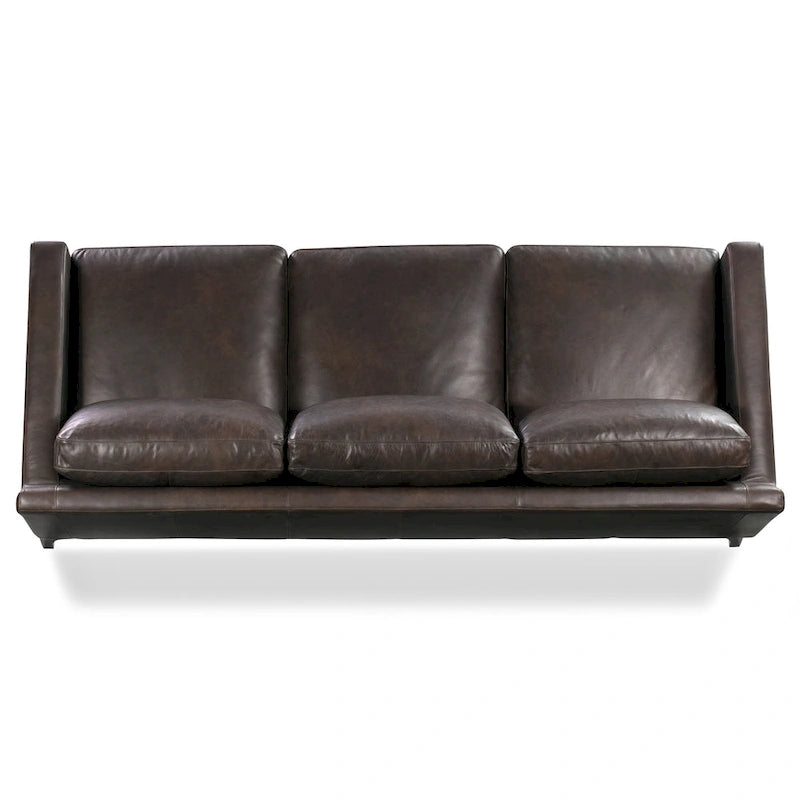 Full-Grain Italian Leather Sofa – Madagascar Cocoa / Cognac Tan / Chocolate Brown / Nightfall Blue, 3-Seater