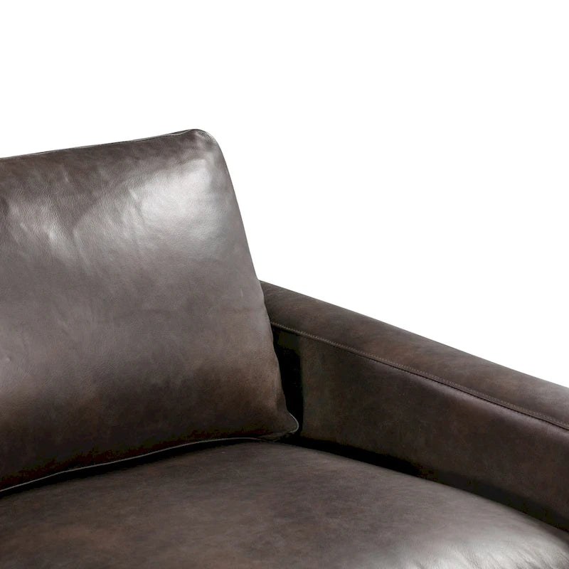 Full-Grain Italian Leather Sofa – Madagascar Cocoa / Cognac Tan / Chocolate Brown / Nightfall Blue, 3-Seater