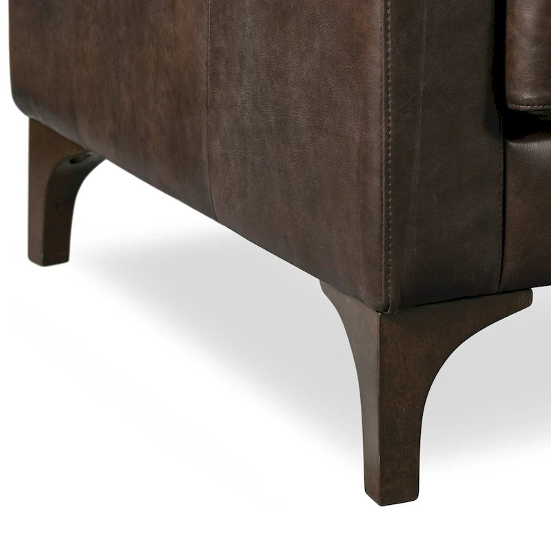 Full-Grain Italian Leather Sofa – Madagascar Cocoa / Cognac Tan / Chocolate Brown / Nightfall Blue, 3-Seater