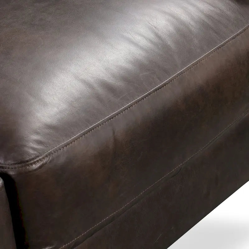 Full-Grain Italian Leather Sofa – Madagascar Cocoa / Cognac Tan / Chocolate Brown / Nightfall Blue, 3-Seater