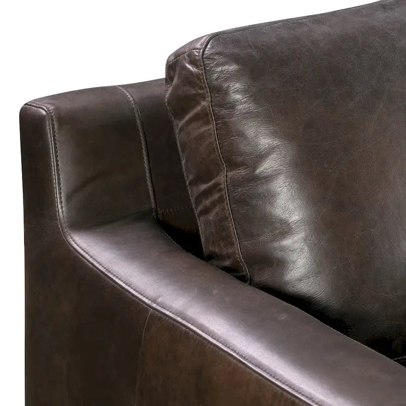 Full-Grain Italian Leather Sofa – Madagascar Cocoa / Cognac Tan / Chocolate Brown / Nightfall Blue, 3-Seater