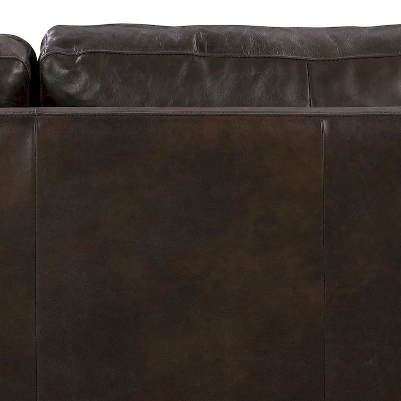 Full-Grain Italian Leather Sofa – Madagascar Cocoa / Cognac Tan / Chocolate Brown / Nightfall Blue, 3-Seater