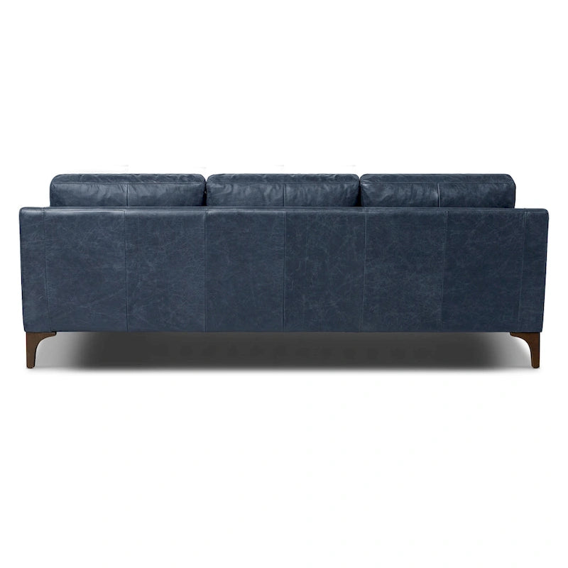 Full-Grain Italian Leather Sofa – Madagascar Cocoa / Cognac Tan / Chocolate Brown / Nightfall Blue, 3-Seater