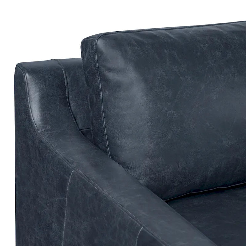 Full-Grain Italian Leather Sofa – Madagascar Cocoa / Cognac Tan / Chocolate Brown / Nightfall Blue, 3-Seater