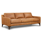 Full-Grain Italian Leather Sofa – Madagascar Cocoa / Cognac Tan / Chocolate Brown / Nightfall Blue, 3-Seater