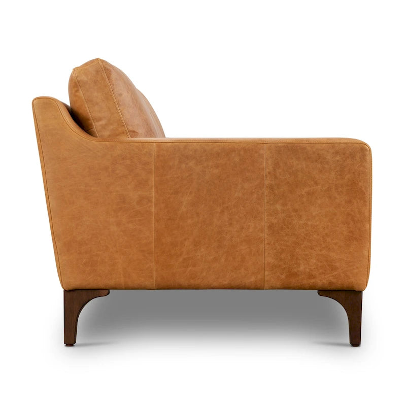 Full-Grain Italian Leather Sofa – Madagascar Cocoa / Cognac Tan / Chocolate Brown / Nightfall Blue, 3-Seater