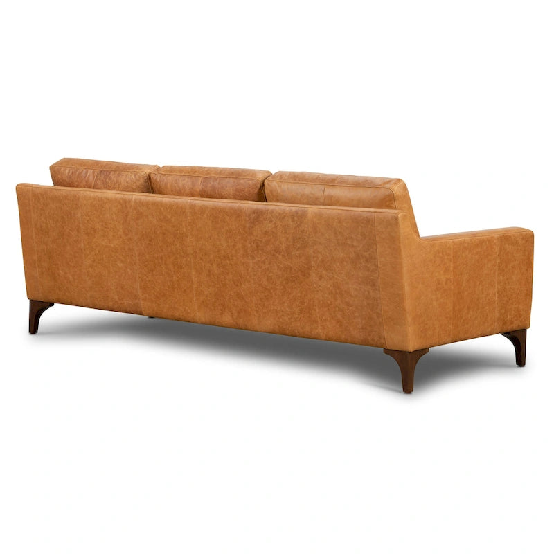 Full-Grain Italian Leather Sofa – Madagascar Cocoa / Cognac Tan / Chocolate Brown / Nightfall Blue, 3-Seater
