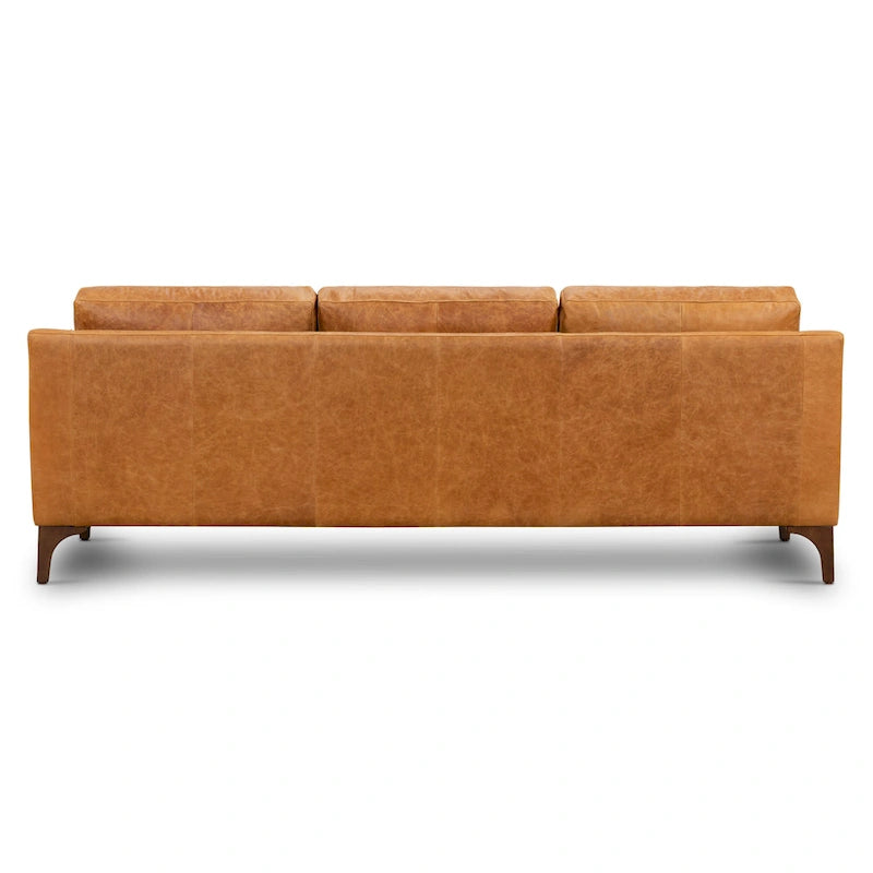 Full-Grain Italian Leather Sofa – Madagascar Cocoa / Cognac Tan / Chocolate Brown / Nightfall Blue, 3-Seater