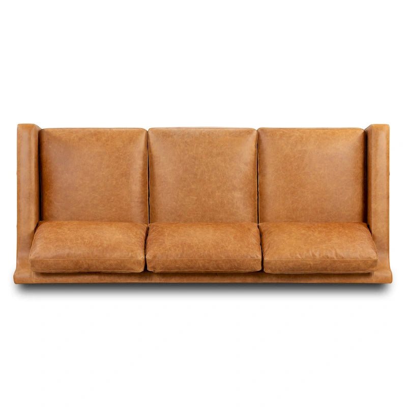 Full-Grain Italian Leather Sofa – Madagascar Cocoa / Cognac Tan / Chocolate Brown / Nightfall Blue, 3-Seater