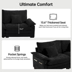 Blue / White / Grey / Black / Cream / Green L-Shaped Modular Sectional Sofa with Ottoman, Sleeper, 5-Seat