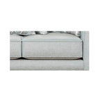 Light Blue/Grey Round Arm Sofa, Seats 3