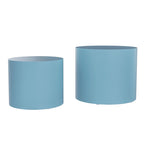 Round Nesting Side Tables, Multi-Color, MDF, Set of 2