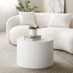 Round Nesting Side Tables, Multi-Color, MDF, Set of 2