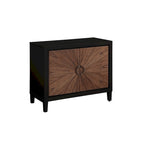 Brown & White / Brown & Black 2-Door Wood Accent Chest