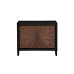 Brown & White / Brown & Black 2-Door Wood Accent Chest