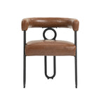 Round Back Upholstered Dining Chair, Multi-Color, Set of 2