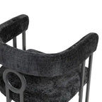 Round Back Upholstered Dining Chair, Multi-Color, Set of 2