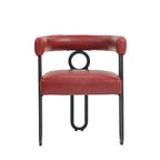 Round Back Upholstered Dining Chair, Multi-Color, Set of 2