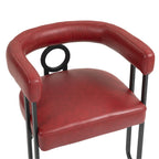 Round Back Upholstered Dining Chair, Multi-Color, Set of 2