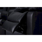 Black / Grey L-Shaped Power Reclining Sectional Sofa, 5-Seat
